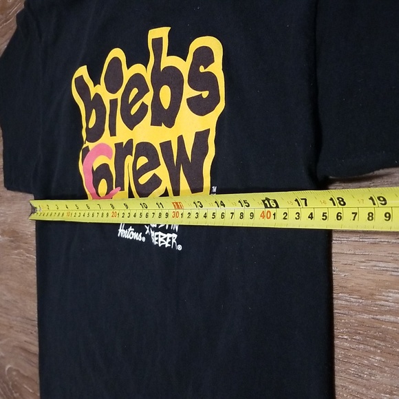 (M) M&O Gold Tim Hortons x Justin Bieber Beib's Brew Graphic Logo 100% Cotton - Picture 11 of 12
